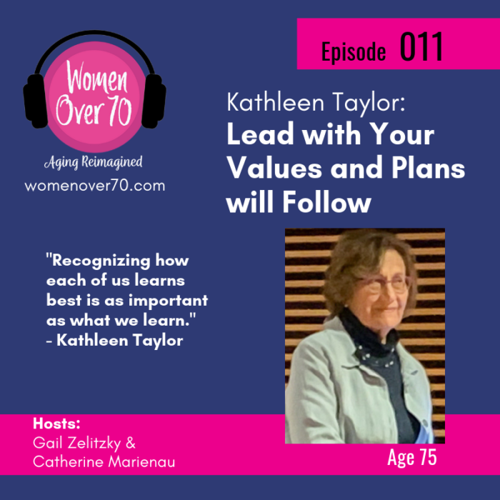011 Kathleen Taylor: Lead with Your Values and Plans will Follow