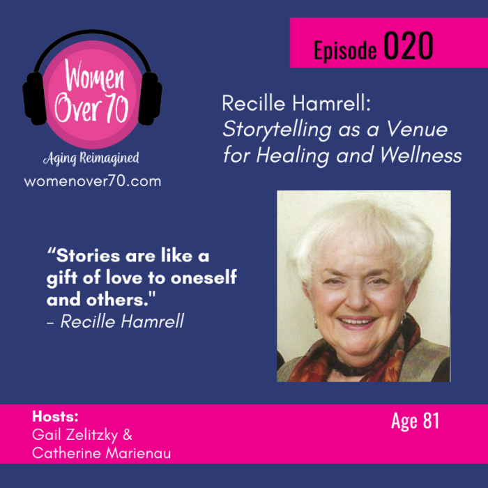 Master Storyteller, Recille Hamrell talks about storytelling as a venue for healing and wellness.