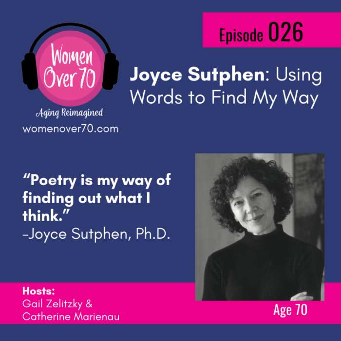 026 Joyce Sutphen: Using Words to Find My Way